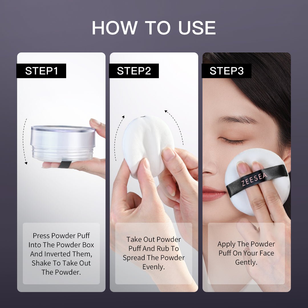 Large - capacity oil - control long - lasting loose powder - 