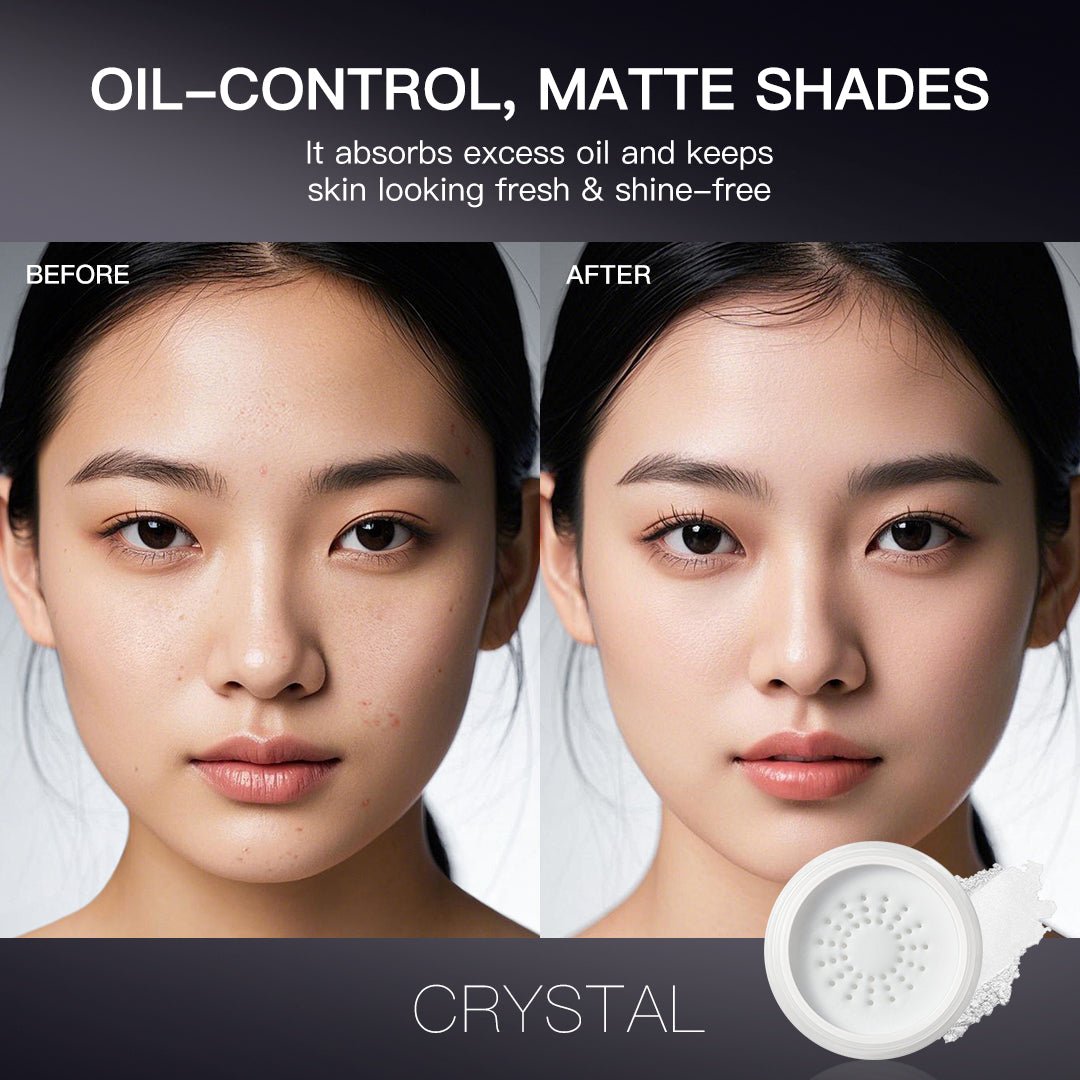 Large - capacity oil - control long - lasting loose powder - 