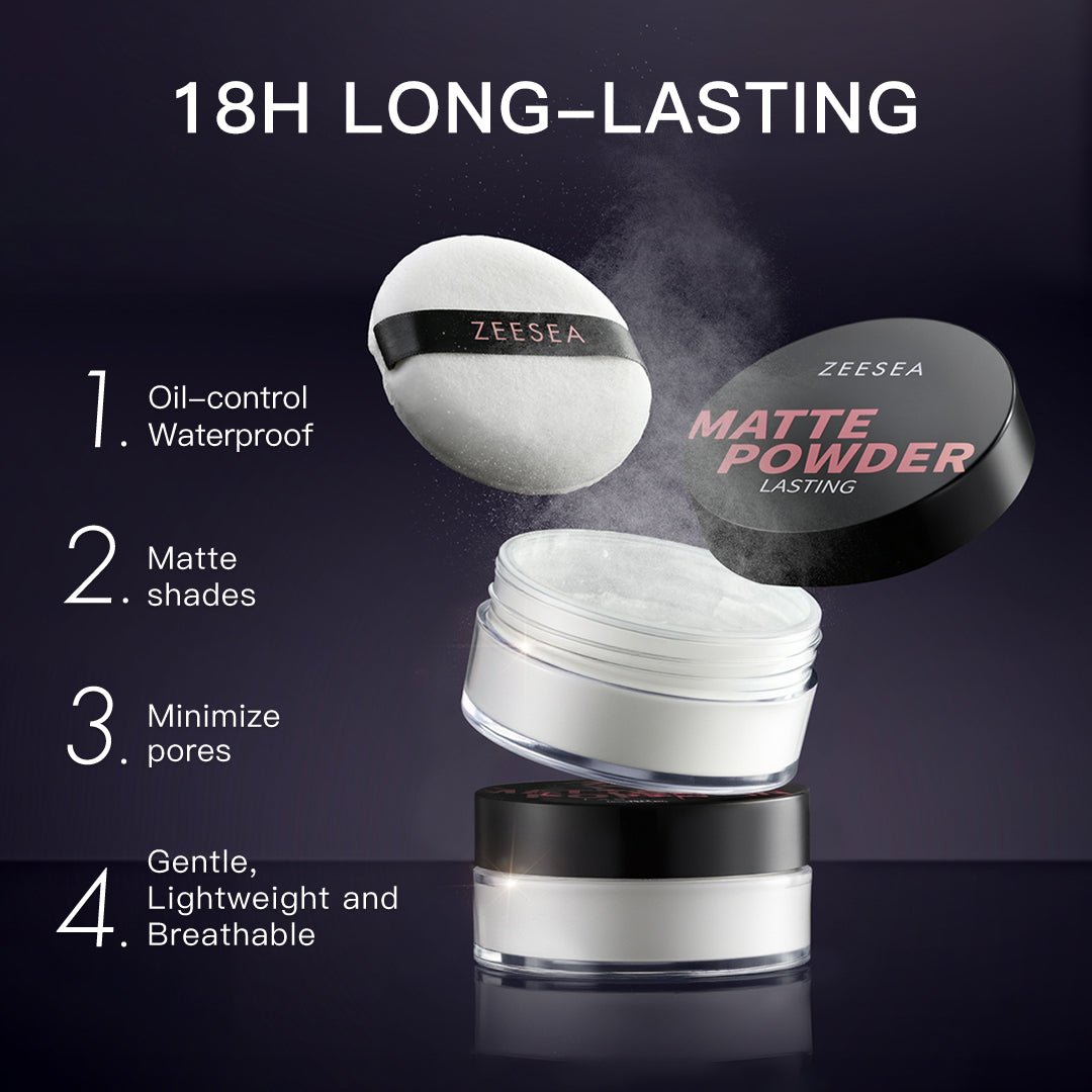 Large - capacity oil - control long - lasting loose powder - 