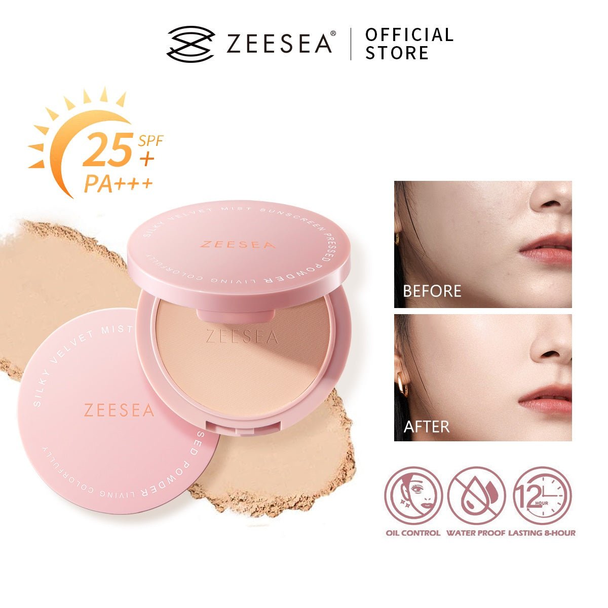 ZEESEA Silky Matte Sunscreen Powder - ZS - 3772