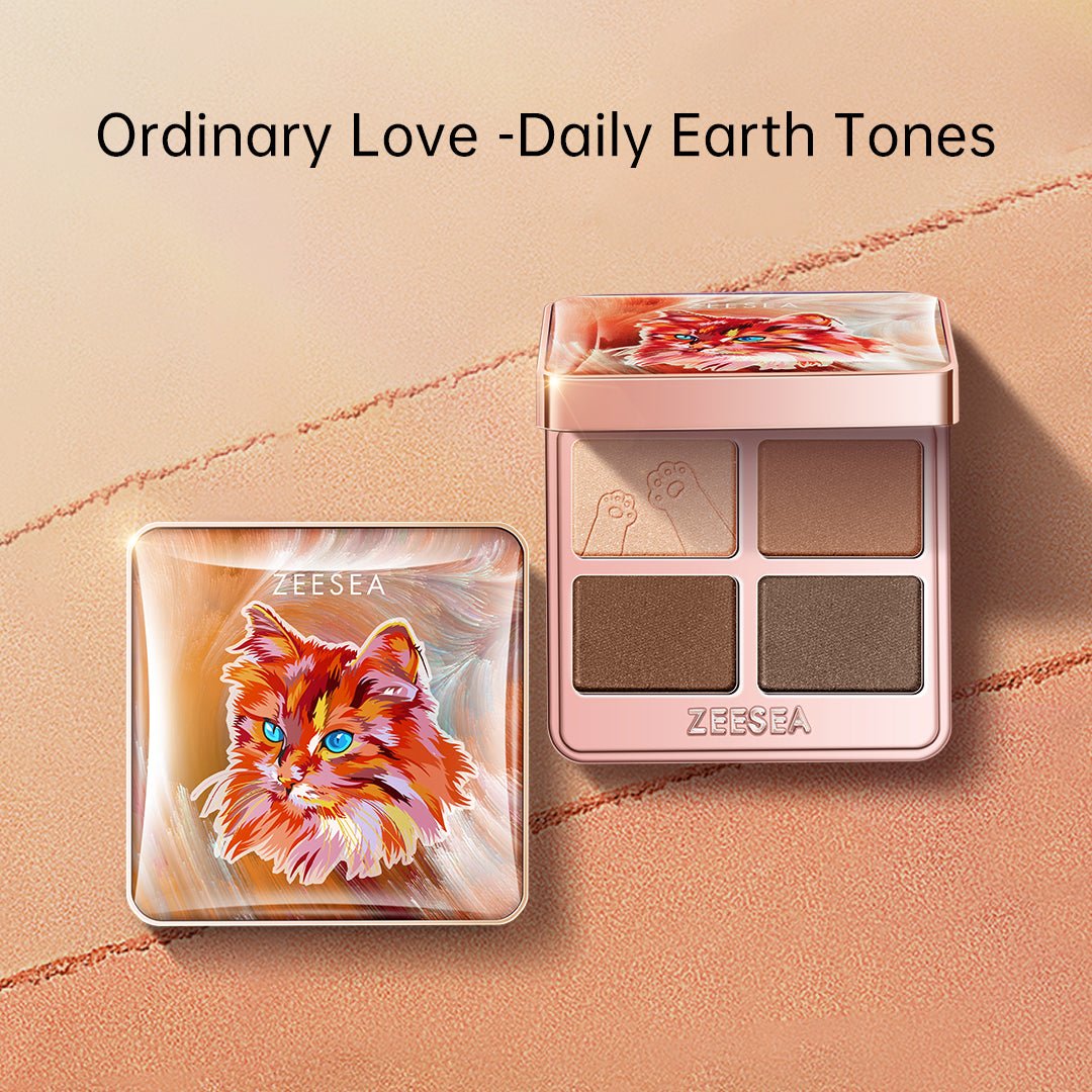 Autumn And Winter Tipsy Kitty Eyeshadow Quad - ZS-2646