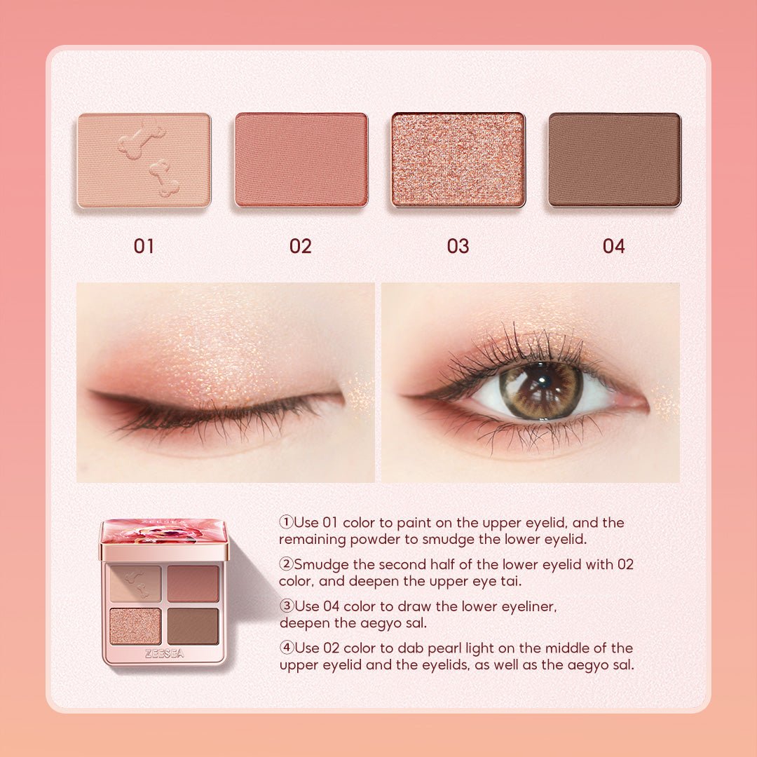 Cure Puppy Eyeshadow Quad - ZS-3310