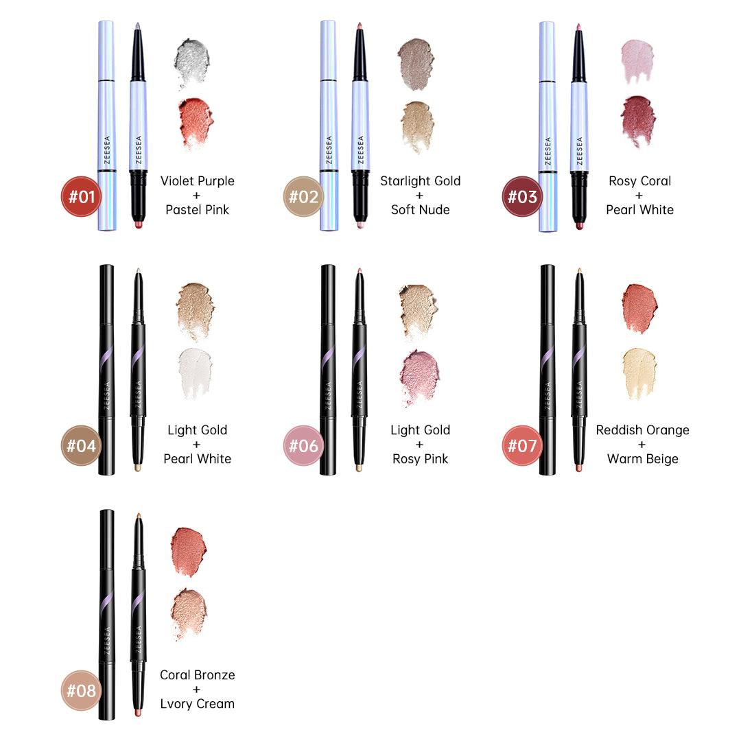 Dual Cream Highlighter Eyeshadow Stick - ZEESEA