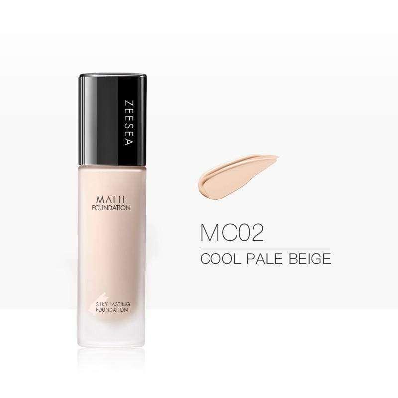 Silky Lasting Liquid Foundation-Matte & Blemish Concealing - ZS-349