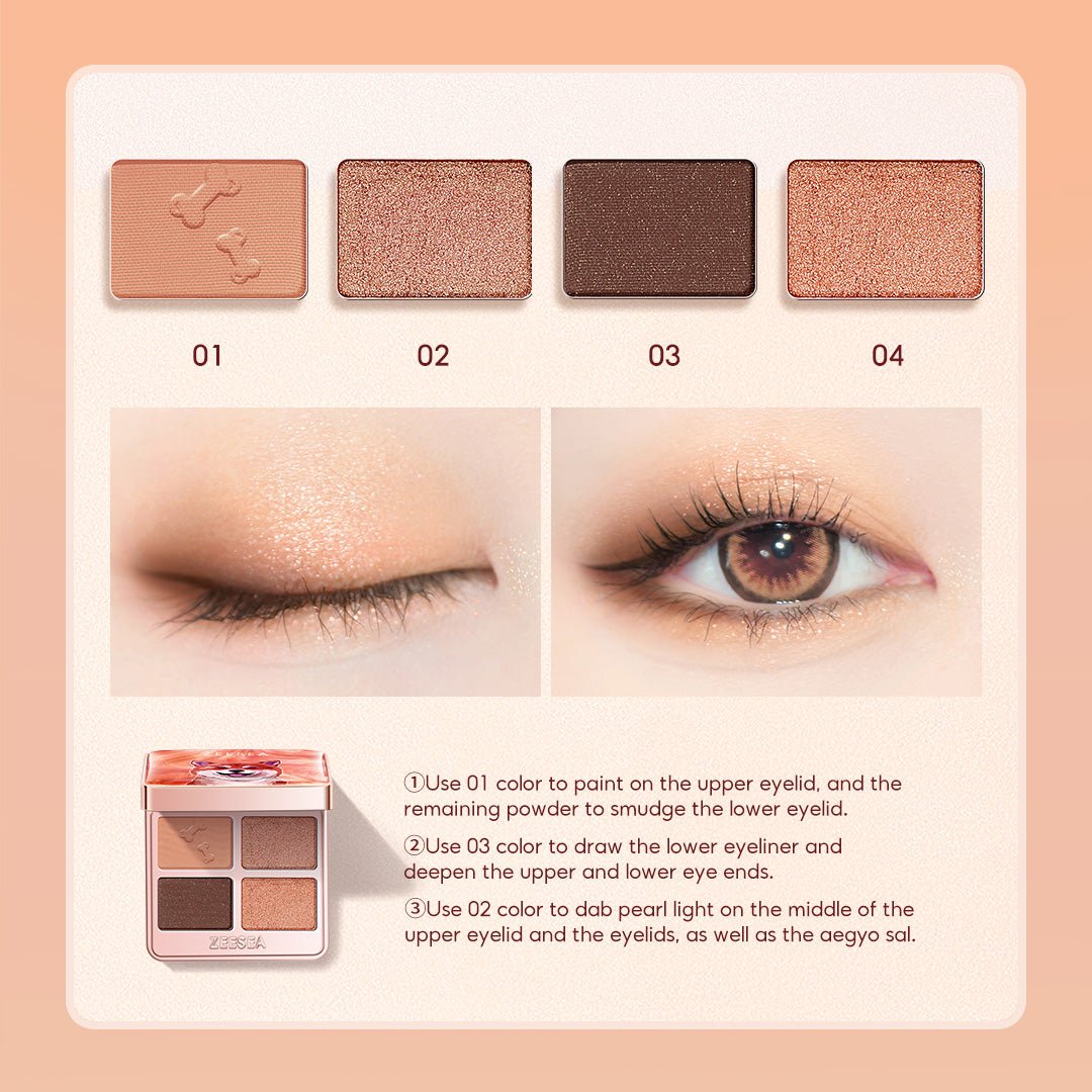 Tipsy Kitty Eyeshadow Quad - ZS-2465